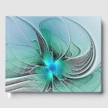 Abstrakte mit Blau, moderne fraktale Kunst