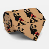 abstrakte mit Ziegeln gedeckte Paare der Krawatte (Gerollt)