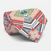 Abstrakte, mit Zierleisten ausgekleidete, gestreif Krawatte (Gerollt)