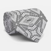 Abstrakte, mit Zierleisten ausgekleidete, gestreif Krawatte (Gerollt)