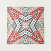 Abstrakte, mit Zierleisten ausgekleidete, gestreif Wandteppich (Vorderseite)