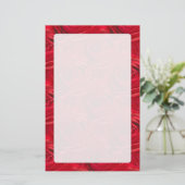 Abstrakte Mitte des Rosen-Musters Briefpapier (Stehend Vorderseite)