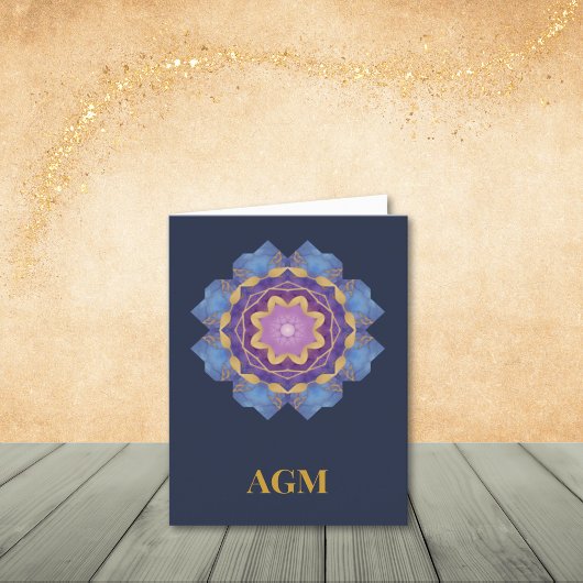 Abstrakte Mitteilungskarten in Blau, Lila, Rosa un