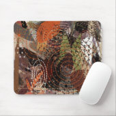 Abstrakte Mixed Media Earthy Autumnal Colors Mousepad (Mit Mouse)