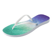 Abstrakte MLM Men Love Men Pride Flag Badesandalen (Schrägansicht)
