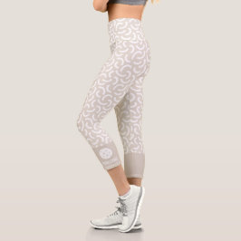 Abstrakte Mod-Curls für das benutzerdefinierte Pic Capri Leggings