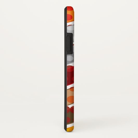 Abstrakte Mod-Kunst-Retro gewellter Case-Mate iPhone Hülle (Hinten/Rechts)