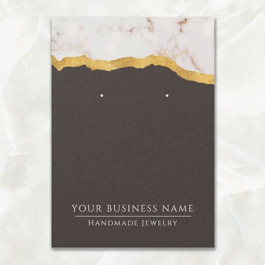 Abstrakte Modern Marble Gold Earring Display Cards
