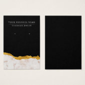 Abstrakte Modern Marble Gold Earring Display Cards (Vorne & Hinten)