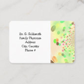 Abstrakte moderne Anstellung Terminkarte (Rückseite)