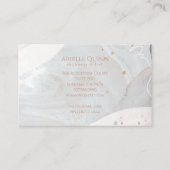 Abstrakte moderne Aquarellformen - Erdnähe Visitenkarte (Rückseite)