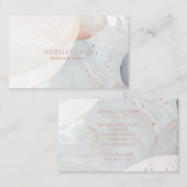 Abstrakte moderne Aquarellformen - Erdnähe Visitenkarte (Vorne/Hinten)