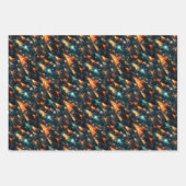 Abstrakte moderne Bäume: kühne Weihnachtsgestaltun Geschenkpapier Set (Vorderseite 3)