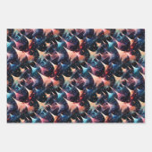 Abstrakte moderne Bäume: kühne Weihnachtsgestaltun Geschenkpapier Set (Vorderseite 2)