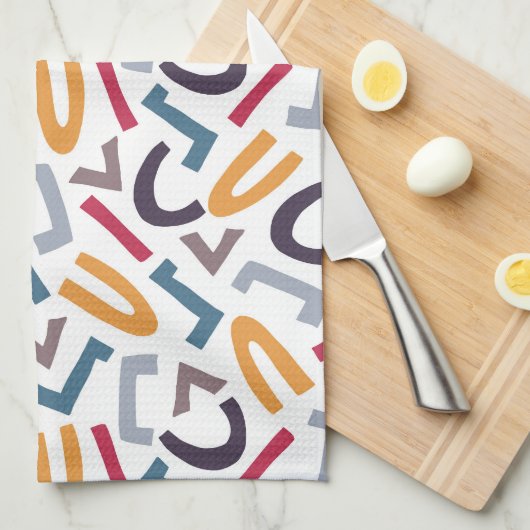 Abstrakte, moderne Beilagen Geschirrtuch (Viertel Falte)