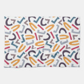 Abstrakte, moderne Beilagen Geschirrtuch (Horizontal)