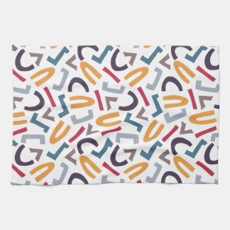 Abstrakte, moderne Beilagen Geschirrtuch