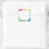 Abstrakte, moderne Blindvorlage mit benutzerdefini Quadratischer Aufkleber (Tasche)