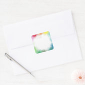 Abstrakte, moderne Blindvorlage mit benutzerdefini Quadratischer Aufkleber (Umschlag)