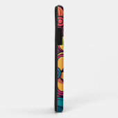 Abstrakte moderne Blume Doodle Case-Mate iPhone Hülle (Hinten/Rechts)