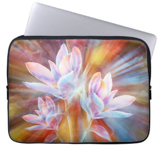 Abstrakte moderne Blumen Kunstwerk Laptopschutzhülle
