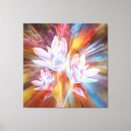 Abstrakte moderne Blumen Kunstwerk Leinwanddruck