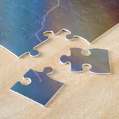 Abstrakte moderne Blumen Kunstwerk Puzzle (Seite)