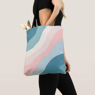 Abstrakte moderne Blush-Pink-Mint-Kollektion Tasche