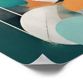 Abstrakte moderne bunte Formen Poster (Ecke)
