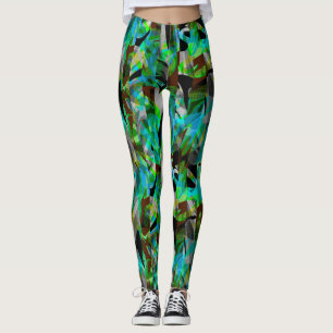 Abstrakte moderne Bürsten Leggings