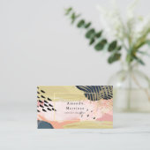 Abstrakte, moderne Business Card Visitenkarte (Stehend Vorderseite)