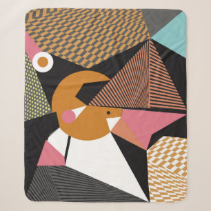 Abstrakte moderne Dreiecke Hintergrundmuster-Illus Sherpadecke