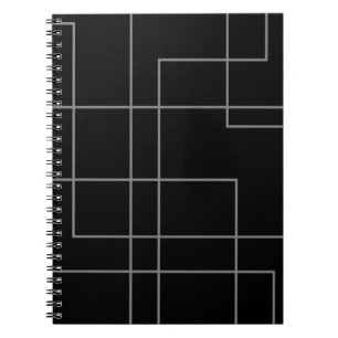 Abstrakte, moderne, einfache und minimale Linienmu Notizblock