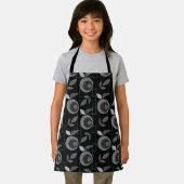 Abstrakte moderne einfarbige Apfelbäume Blätter sc Schürze (Insitu)