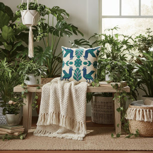 Abstrakte moderne elegante Motive floral Kissen