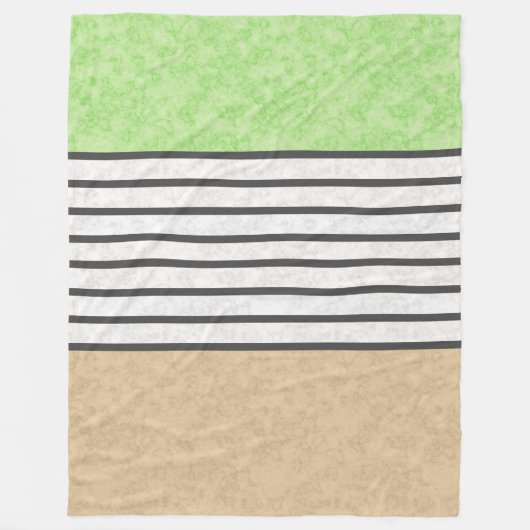Abstrakte, moderne Farben beige minzgrün blau Fleecedecke (Vorderseite)