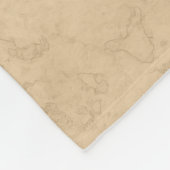 Abstrakte, moderne Farben beige minzgrün blau Fleecedecke (Ecke)