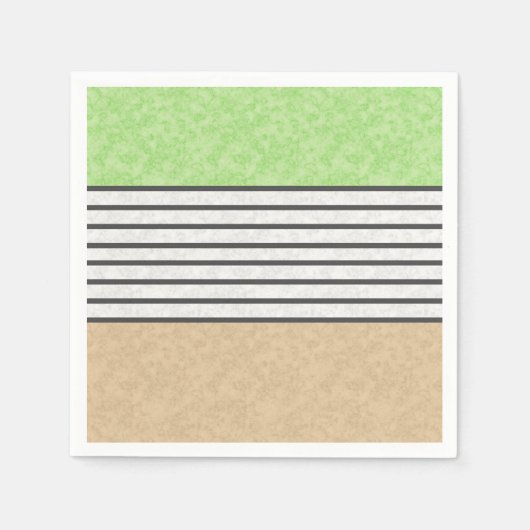 Abstrakte, moderne Farben beige minzgrün blau Serviette (Vorderseite)