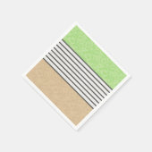 Abstrakte, moderne Farben beige minzgrün blau Serviette (Ecke)
