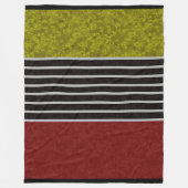 Abstrakte, moderne Farben, rot-grün, schwarz Fleecedecke (Vorderseite)
