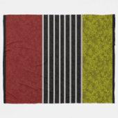 Abstrakte, moderne Farben, rot-grün, schwarz Fleecedecke (Vorderseite (Horizontal))