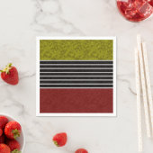 Abstrakte, moderne Farben, rot-grün, schwarz Serviette (Beispiel)
