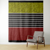 Abstrakte, moderne Farben, rot-grün, schwarz Wandteppich (Beispiel)