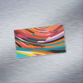 Abstrakte moderne, farbenfrohe, leuchtende Muster  Magnetische Visitenkarte (Beispiel)