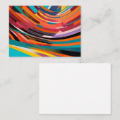Abstrakte moderne, farbenfrohe, leuchtende Muster  Visitenkarte (Vorne/Hinten)