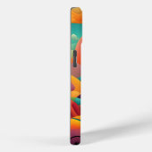 Abstrakte, moderne, farbenfrohe Reise Case-Mate iPhone Hülle (Rückseite / Rechts)