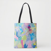 Abstrakte moderne farbenfrohe trendige Tote-Tasche