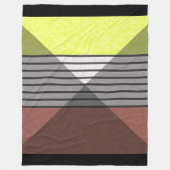 Abstrakte, moderne Farbtöne Braungelb, weißer Bl Fleecedecke (Vorderseite)