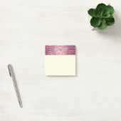 Abstrakte moderne florale fraktale Kunst Beerfarbe Post-it Klebezettel (Büro)