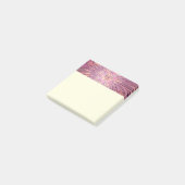 Abstrakte moderne florale fraktale Kunst Beerfarbe Post-it Klebezettel (angewinkelt)